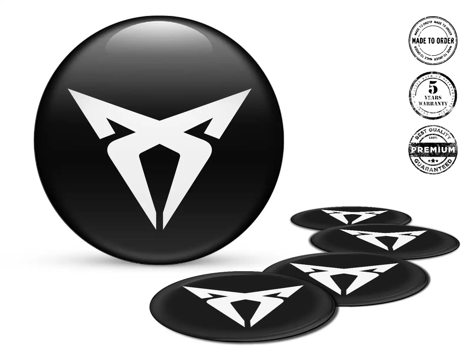 Seat Cupra Gewölbtes Label Ausgabe Hochwertige Felgendekoration